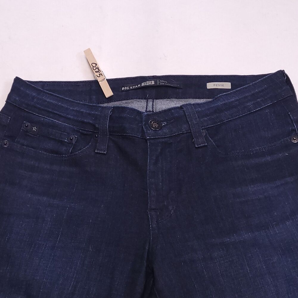 Big Star 1974 Sarah Slim Bootcut Dark Wash Denim Jeans Womens Size 26P Blue